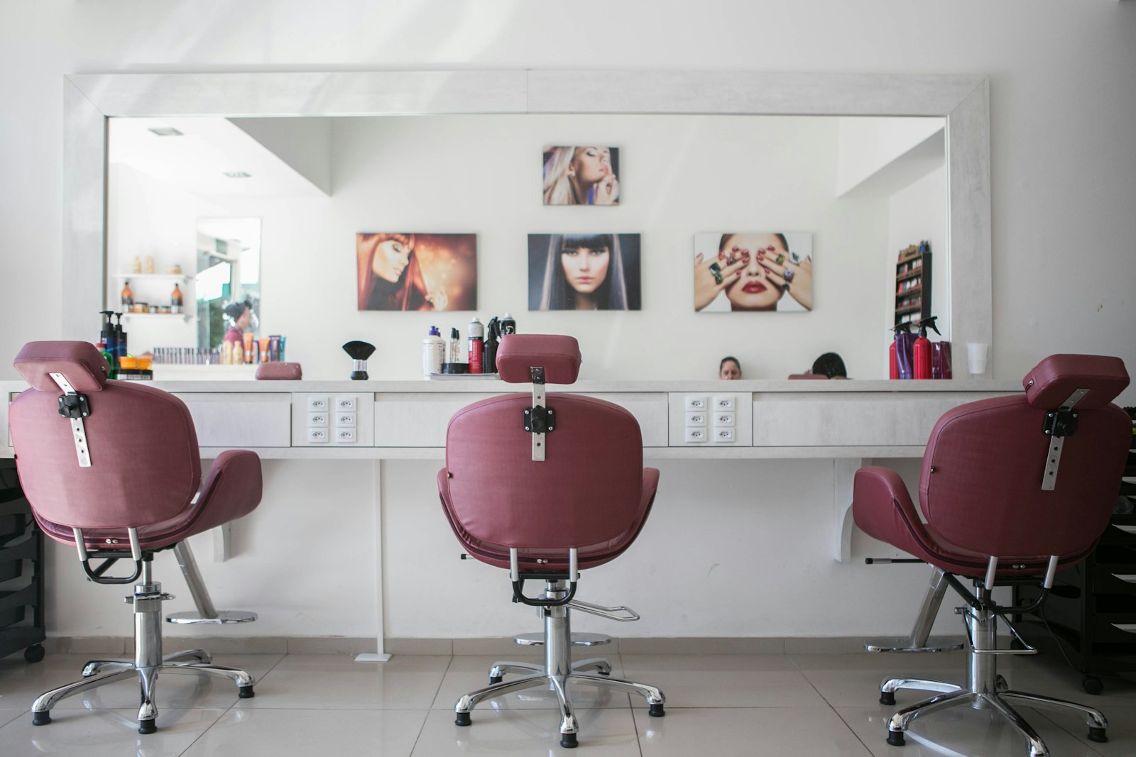 Interior of the Kingsman & Co. barbershop
